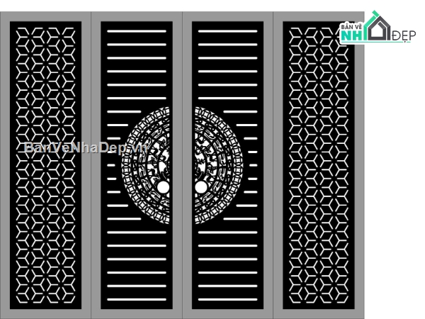 mẫu cổng 4 cánh,cổng 4 cánh cnc,mẫu cnc cổng