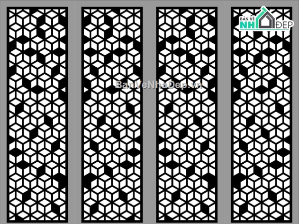 Cổng 4 cánh,file dxf cổng 4 cánh,cổng 4 cánh file dxf