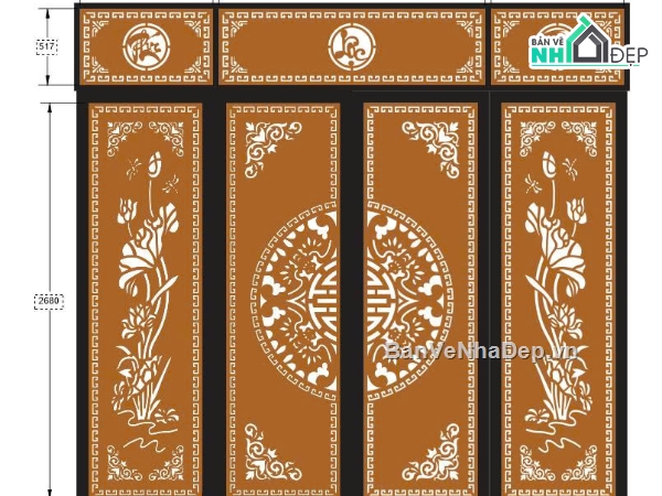 phúc lộc thọ sen,ô thoáng,cổng phúc lộc,cổng 4 cánh,cổng 4 cánh hoa sen