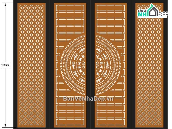 hoa văn cổng,mẫu cổng 4 cánh cnc,cổng dxf