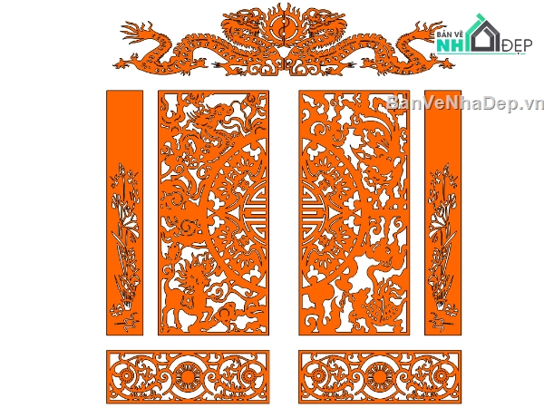 Cổng CNC tuyệt đẹp,File dxf Cổng CNC đẹp,File cad cổng cnc