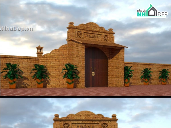 cad cổng,cổng,File cad cổng