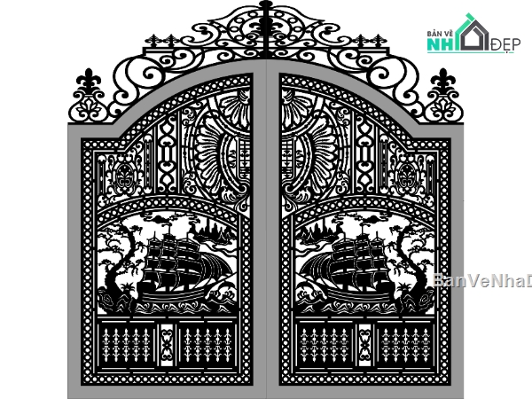 mẫu cổng đẹp,mẫu cổng,mẫu cnc đẹp