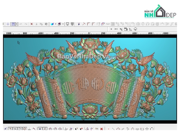 Mẫu cuốn thư,Mẫu cuốn thư jdpaint,cuốn thư hoa sen