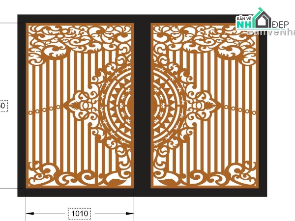 cổng cnc đẹp,cổng cnc,cổng dxf
