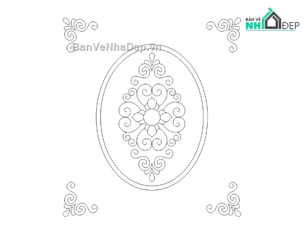 hoa văn tủ CNC,hoa văn oval,mẫu hoa văn nội thất