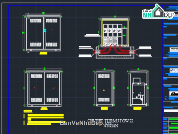 File cad,mặt bằng,chi tiết trạm biến áp,hoàn công,cad chi tiết