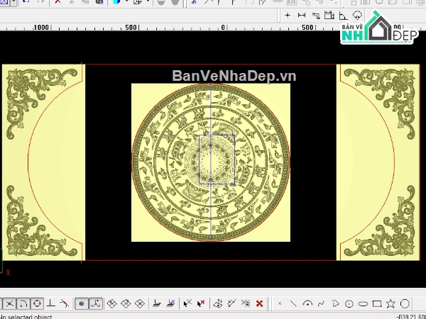 trống đồng,CNC mặt bàn trống đồng lá tây,Mẫu mặt bàn trống đồng