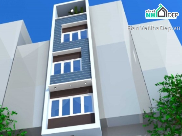 nhà 4 tầng,nhà lệch 4 tầng,4 tầng