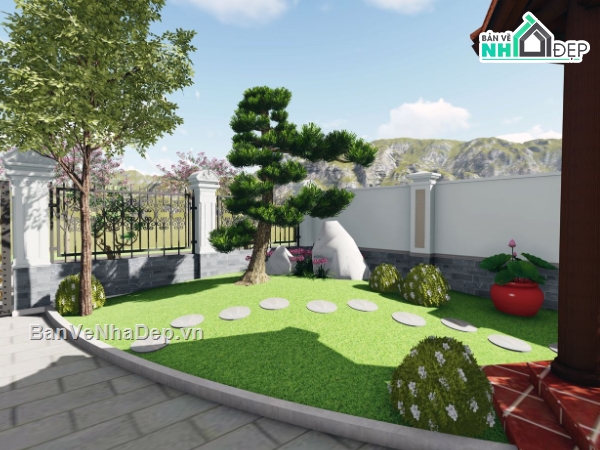 nhà vườn,nhà vườn nghỉ dưỡng,nghỉ dưỡng,Thiết kế nhà vườn nghỉ dưỡng gia đình,thiết kế homestay