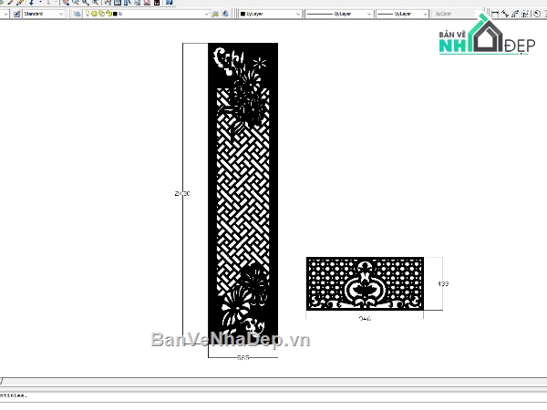 Vách cửa CNC đẹp,File dxf Vách cửa cnc,File autocad vách cửa