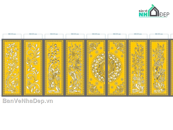 cổng 10 cánh cnc,file cnc cổng 10 cánh,mẫu cnc cổng 10 cánh