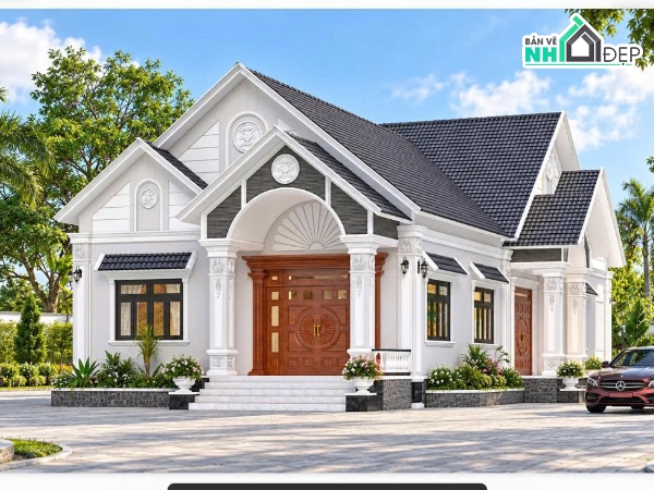 thiết kế nhà cấp 4 10x22m,nhà cấp 4 mái Thái,bản vẽ nhà cấp 4 10x22m,nhà cấp 4 3 phòng ngủ,nhà cấp 4 10×22m