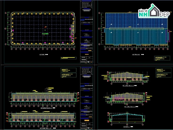 thiết kế nhà máy 20000m2,bản vẽ nhà máy công nghiệp,nhà xưởng 56x112m,Bản vẽ nhà xưởng 2 hecta