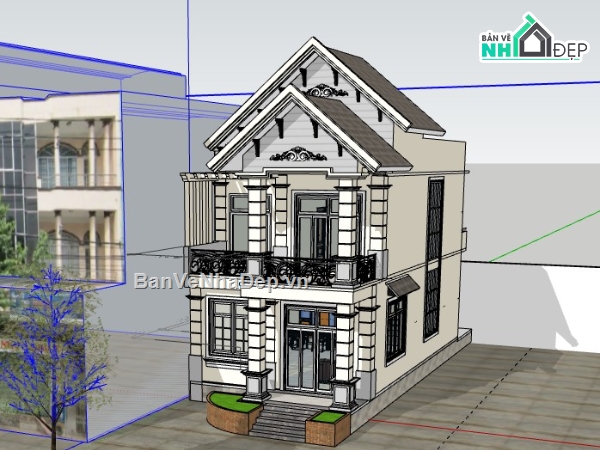 model su nhà 2 tầng,nhà 2 tầng,su nhà 2 tầng