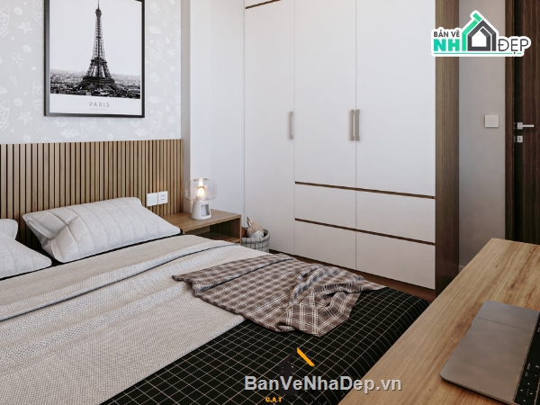 file sketchup phòng ngủ,3d sketchup phòng ngủ,file 3d sketchup,3d phòng ngủ
