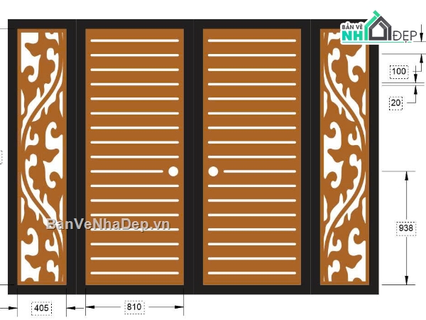 mẫu cổng 4 cánh,cổng 4 cánh cnc,cnc cổng 4 cánh