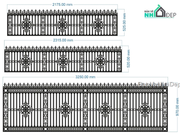 mẫu hàng rào,hàng rào,file cnc hàng rào