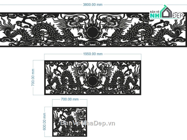 mẫu rồng,rồng chầu cnc,file cnc rồng chầu