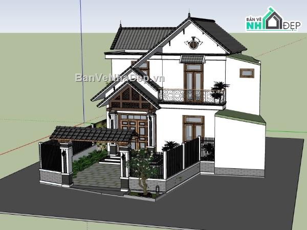 biệt thự đẹp 2,biệt thự đẹp 2 tầng,biệt thự 2 tầng