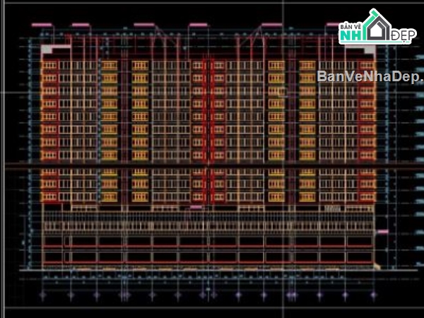 chung cư 32 tầng,file cad chung cư,chung cư file cad,autocad chung cư