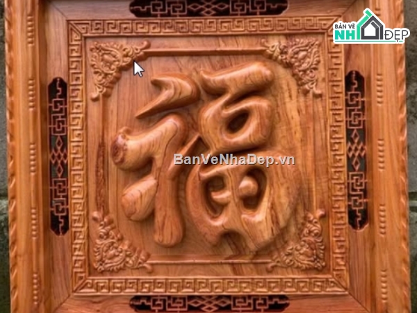 chữ phúc cnc,cnc tranh chữ phúc,Mẫu cnc tranh chữ phúc