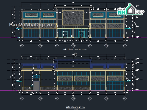 Bản vẽ cad Trung tâm thương mại,Bản vẽ cad Trung tâm,trung tâm thương mại