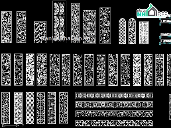 File thiết kế,CNC,CAD CNC,vách,vách ngăn nội thất,thư viện autocad