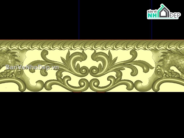 yếm ghế lá tây,hoa lá tây CNC,hoa văn nội thất