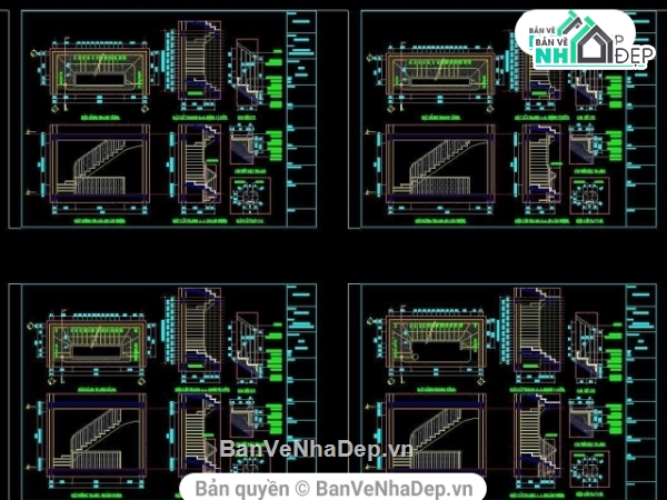 THIẾT KẾ CẦU THANG,CẦU THANG BỘ,MODUL CHI TIẾT CẦU THANG,CẦU THANG