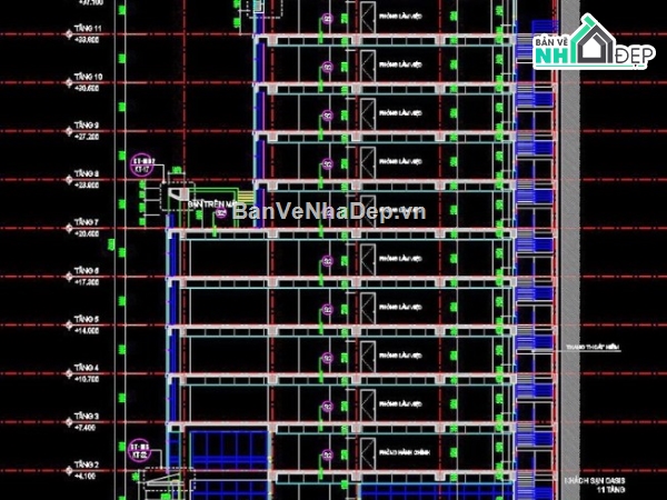 tòa văn phòng NEWTASCO,file cad tòa nhà NEWTASCO,tòa văn phòng file cad