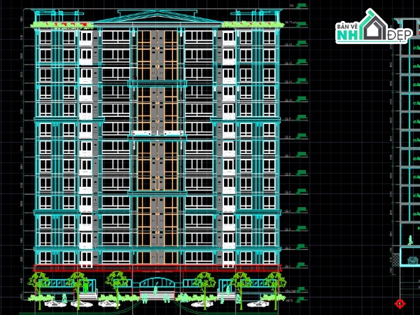 Đồ án chung cư,bản vẽ chung cư cao tầng,Tổng hợp chung cư,kiến trúc chung cư