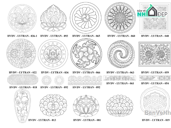 thư viện Autocad,thư viện cad,hoa văn,thư viện hoa văn