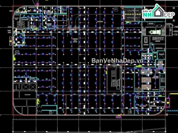 bản vẽ hệ thống PCCC,hệ thống PCCC trung thương mại,thiết kế hệ thống PCCC