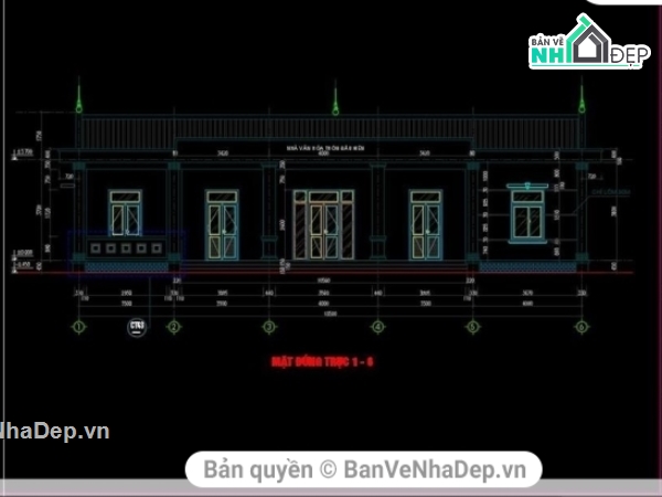 nhà văn hóa,mẫu nhà văn hóa,Bộ bản vẽ nhà văn hóa,thiết kế nhà văn hóa