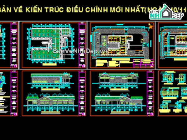 trạm y tế xã,file cad trạm ý tế xã,kiến trúc trạm ý tế xã