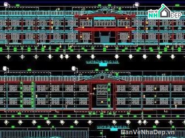 trường tiểu học 2 tầng,trường tiểu học 2 tầng file cad,cad trường tiểu học,trường tiểu học file cad