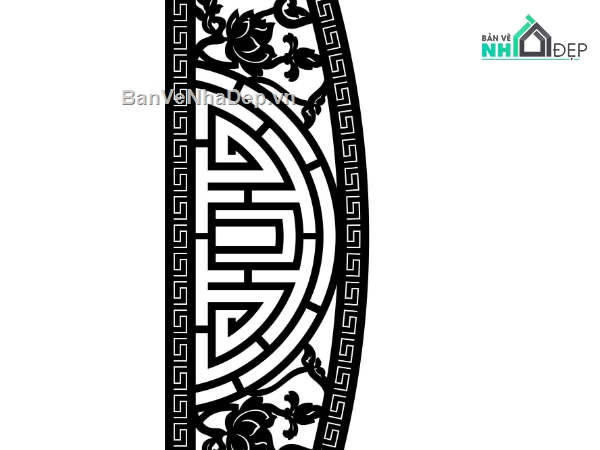 vách hoa sen cnc,cnc vách hoa sen,cnc chữ thọ,vách hoa cnc