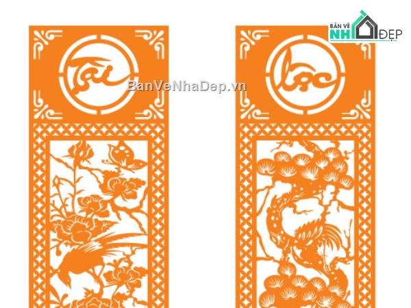 vách cổng tài lộc cnc,mẫu cnc vách cổng tài lộc,file cắt cnc vách cổng tài lộc