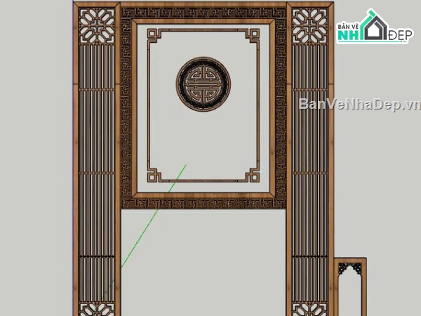 Phòng thờ file sketchup,file sketchup bàn thờ,file sketchup