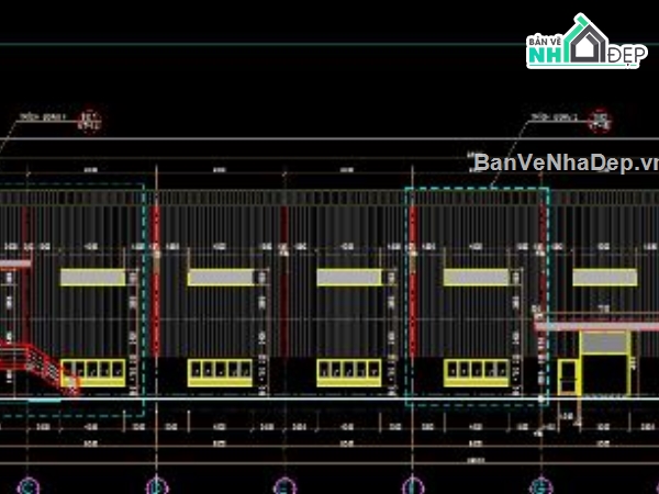 nhà xưởng 2 tầng,file cad nhà xưởng,nhà xưởng 2 tầng file cad