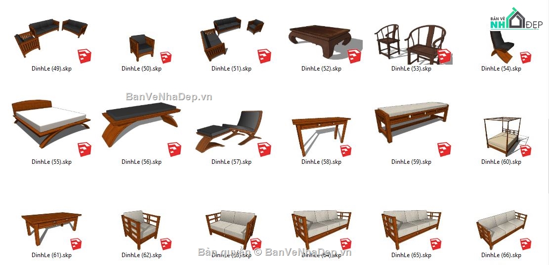 116 model su 2019 nội thất bàn ghế các loại sofa, mây, gỗ,...
