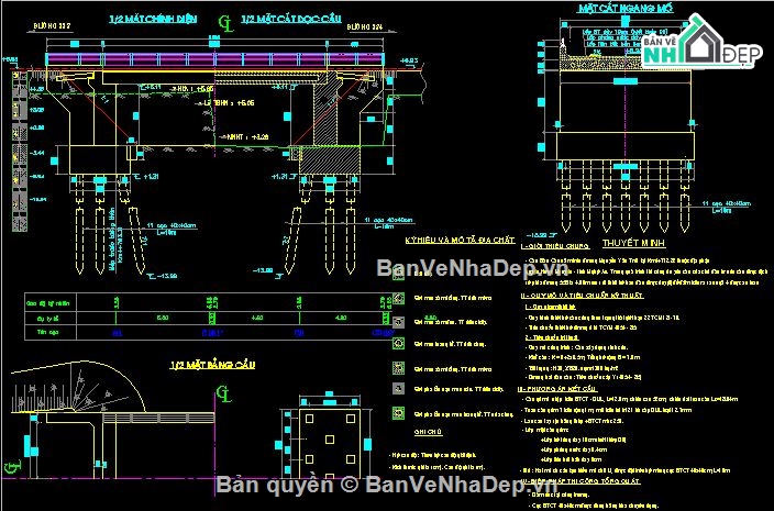 Hồ sơ thiết kế,dầm t 12m,Cầu,12m,Thiết Kế Cầu Dàn