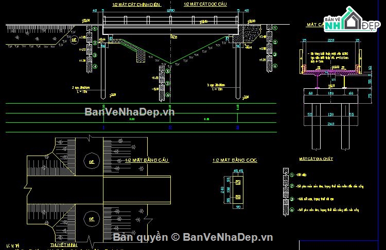 Hồ sơ thiết kế,dầm t 12m,Cầu,12m,Thiết Kế Cầu Dàn