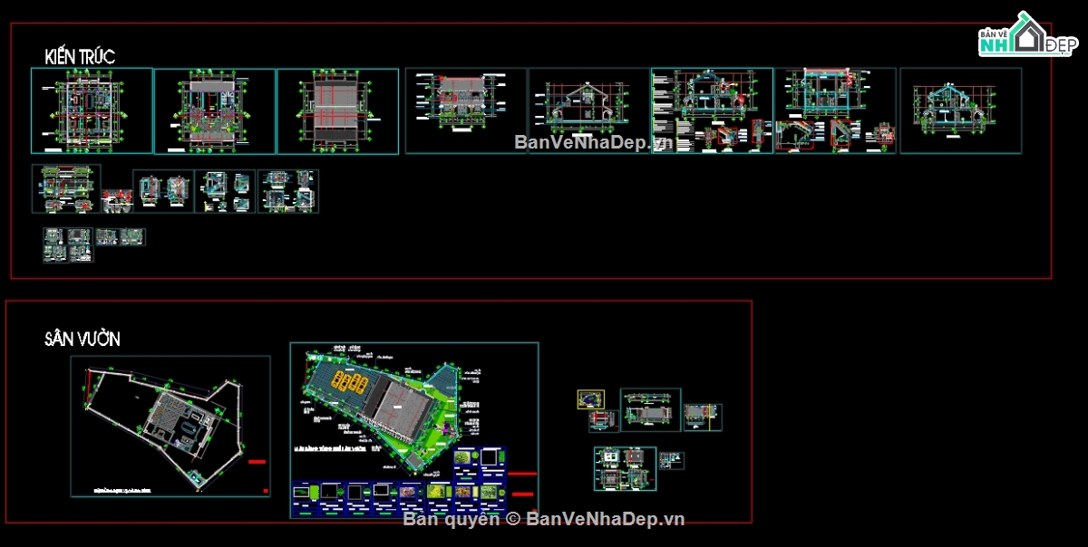 nhà thờ 2 tầng,bản vẽ từ đường,bản vẽ nhà thờ họ 2 tầng,file cad từ đường 2 tầng,mẫu từ đường 2 tầng