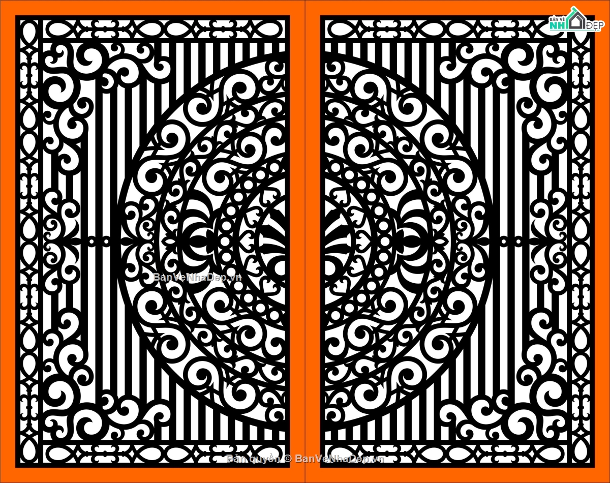 cổng 2 cánh cnc,file cnc cổng 2 cánh,mẫu cnc cổng 2 cánh