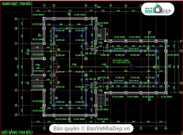 kiến trúc chùa trung kính,mẫu bản vẽ chùa,thiết kế chùa Trung Kính,file cad kiến trúc chùa,full autocad chùa,bản vẽ autocad chùa