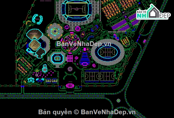 cad sân vận động,sân vận động,sân thể thao,thể thao,Autocad sân vận động