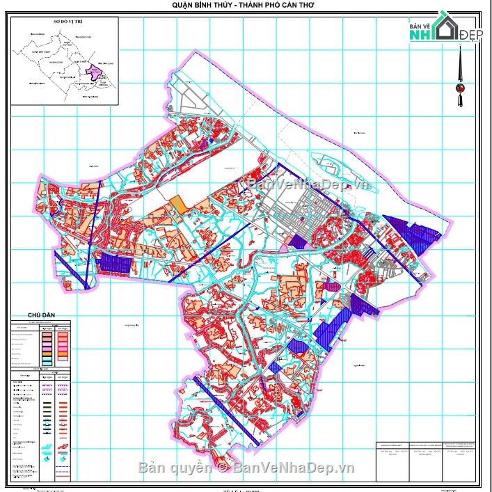 quy hoạch sử dụng đất,Bản đồ quy hoạch sử dụng đất,quy hoạch huyện bình thủy
