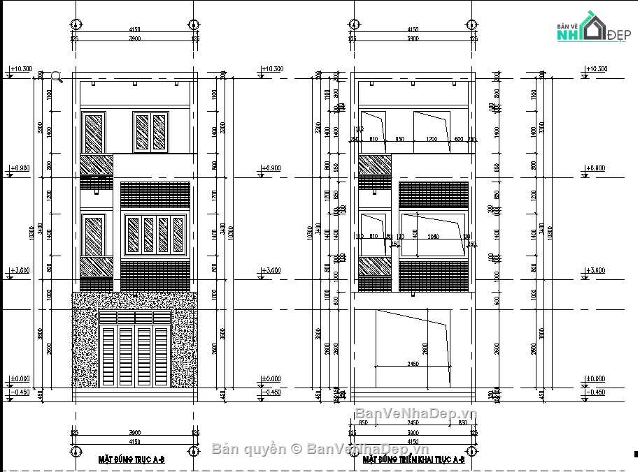 nhà phố 3 tầng,Hồ sơ nhà phố 3 tầng,Bản vẽ nhà phố 3 tầng,File cad nhà phố 3 tầng,Mẫu nhà phố 3 tầng